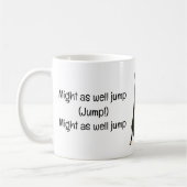 Satirical Jump Song Titel & Songtekst Jumping Dog Koffiemok (Links)