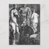 Satirisch portret van Laurence Sterne, c.1761 Briefkaart (Voorkant)