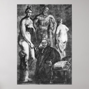 Satirisch portret van Laurence Sterne, c.1761 Poster