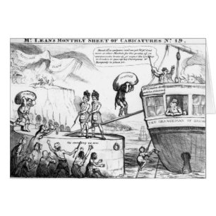 Satirische Cartoon over de staat Ierland