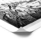 Satirische Cartoon over de staat Ierland Poster (Hoek)