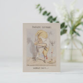 Satirische fantasieën, karikatuur van Adolphe Briefkaart (Staand voorkant)