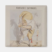 Satirische fantasieën, karikatuur van Adolphe Magneet (Voorkant)