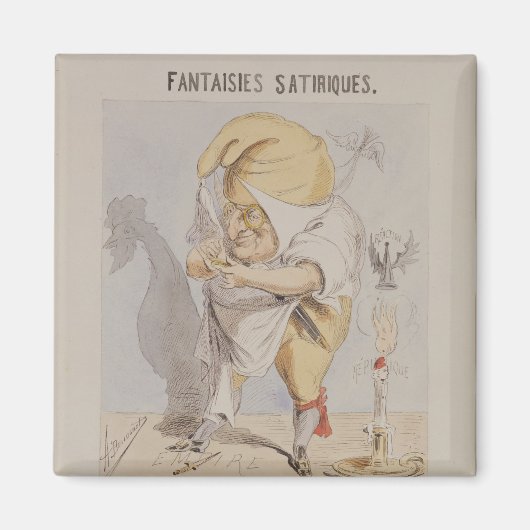 Satirische fantasieën, karikatuur van Adolphe Magneet (Voorkant)