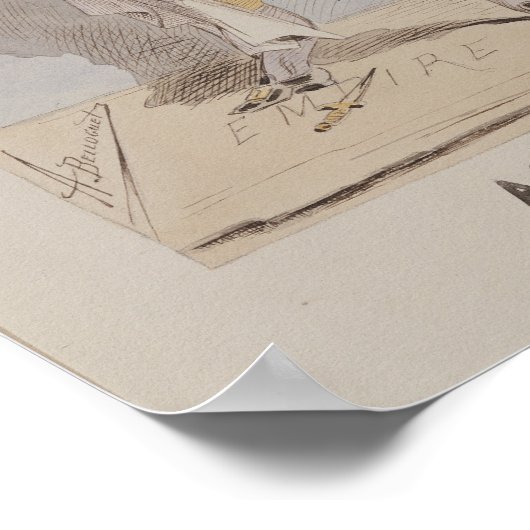 Satirische fantasieën, karikatuur van Adolphe Poster (Hoek)