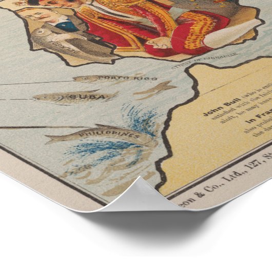  satirische kaart poster (Hoek)