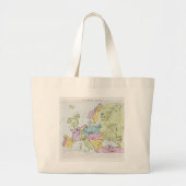 Satirische kaart van Europa | 1871 Grote Tote Bag (Voorkant)