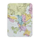 Satirische kaart van Europa | 1871 Magneet (Verticaal)