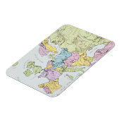 Satirische kaart van Europa | 1871 Magneet (Linkerzijde)