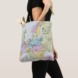 Satirische kaart van Europa   1871 Tote Bag