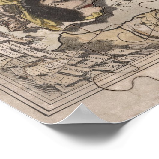  Satirische Russische Dominenkaart Poster (Hoek)