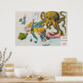  Satirische Russische Dominenkaart Poster (Keuken)