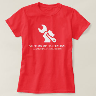 Satirische slachtoffers van het kapitalisme t-shirt
