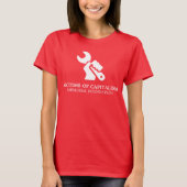 Satirische slachtoffers van het kapitalisme t-shirt (Voorkant)