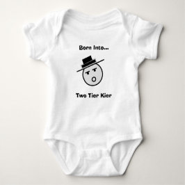Satirische tweelaagse Kier Babygro Romper