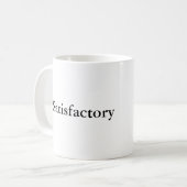 Satisfactory - de ultieme lof klassieke mok (Voorkant links)