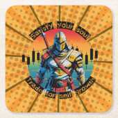 Satisfy | Trade motivation | Fantasy Design Comic Kartonnen Onderzetters (Voorkant)