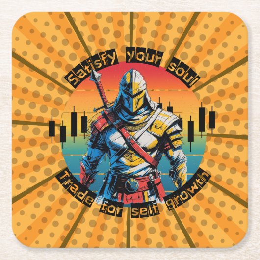 Satisfy | Trade motivation | Fantasy Design Comic Kartonnen Onderzetters (Voorkant)