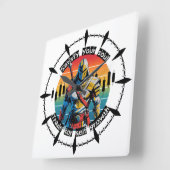 Satisfy | Trade motivation | Fantasy Design Vierkante Klok (Hoek)