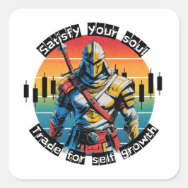 Satisfy | Trade motivation | Fantasy Design Vierkante Sticker