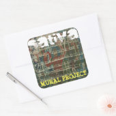 SATIVA MUURPROJECT VIERKANTE STICKER (Envelop)