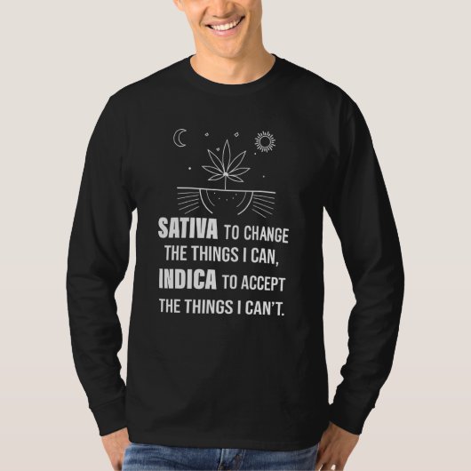 Sativa om de indicator te wijzigen accepteert de d t-shirt (Voorkant)
