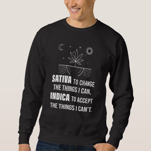 Sativa om de indicator te wijzigen accepteert de d trui (Voorkant)