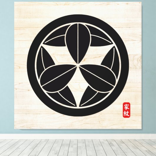 SATO Canvas afdrukken op KAMON (familiegroef) (Insitu (Houten vloer))