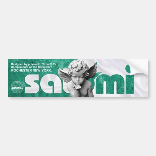 Satomi Motorsport "𝙨𝙖𝙩𝙤𝙢𝙞 𝙜𝙧𝙚 𝙚 𝙣 Bumpersticker (Voorkant)