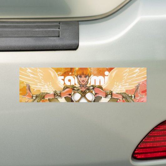 satomi motorsport Beschermengel Bumpersticker (Op auto)