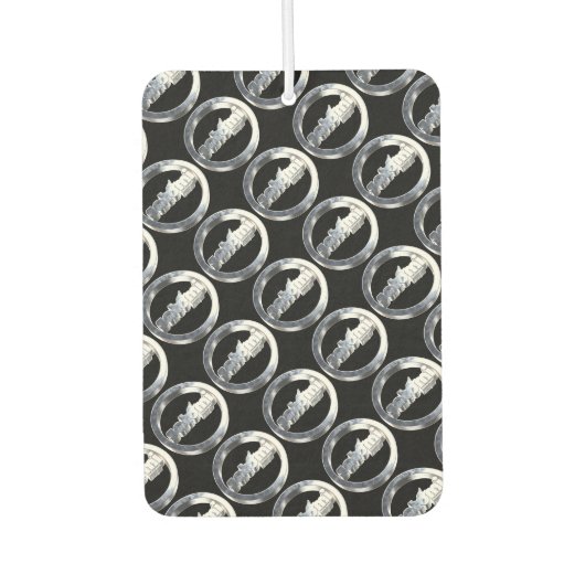 satomi motorsport chrome  luchtverfrisser (Voorkant)