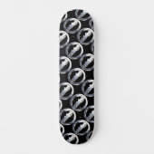 satomi motorsport chrome  persoonlijk skateboard (Voorkant)