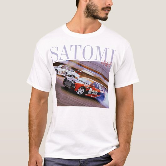 satomi motorsport  "Drift Scene" T-shirt (Voorkant)