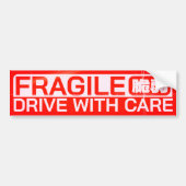 satomi motorsport Drive With Care Bumpersticker (Voorkant)