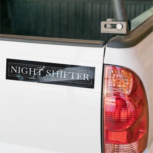 satomi motorsport "Night Shifter v2" Bumpersticker (Op Truck)