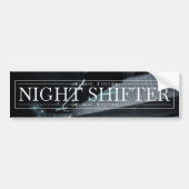 satomi motorsport "Night Shifter v2" Bumpersticker (Voorkant)