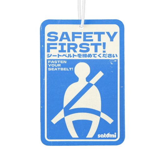 Satomi Motorsport Safety First Luchtverfrisser (Achterkant)