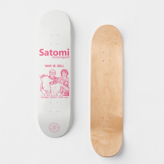 satomi motorsport WAR IS SELL Persoonlijk Skateboard (Voorkant)