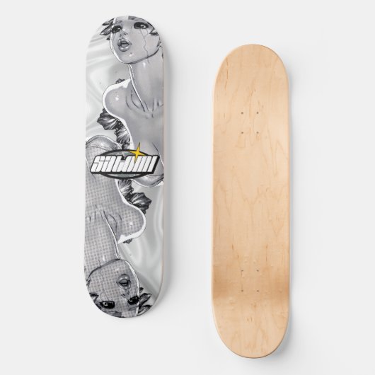 satomi motorsport "Y2K Bae" skateboard (Voorkant)