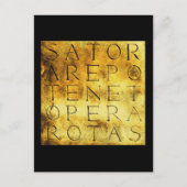Sator Rotas Oude Geheime Magische Symbool Briefkaart (Voorkant)