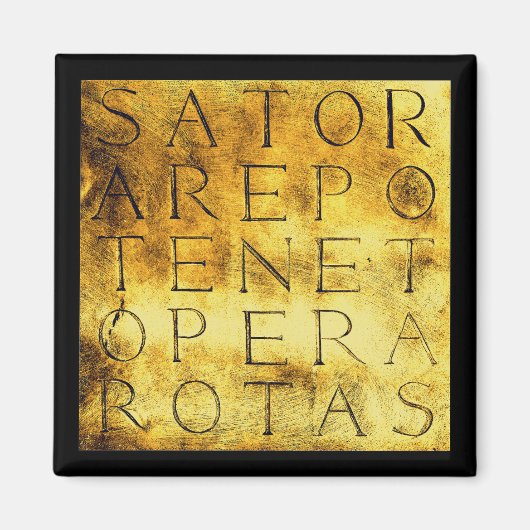 Sator Rotas Oude Geheime Magische Symbool Magneet (Voorkant)