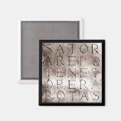 Sator Rotas Oude Geheime Magische Symbool Magneet (Voorkant / Achterkant)