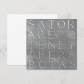 Sator Rotas Square Kaart (Voorkant / Achterkant)