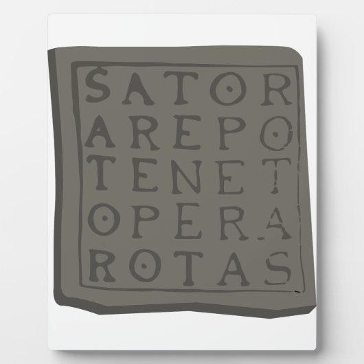 Sator Square Fotoplaat (Voorkant)