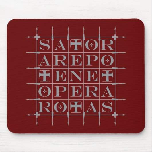 SATOR Square [GRIJS] Muismat (Voorkant)