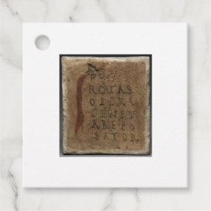 Sator Square. Rotas Opera Tenet Arepo Sator Latin Bedankjes Labels