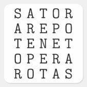 Sator Square Vierkante Sticker (Voorkant)