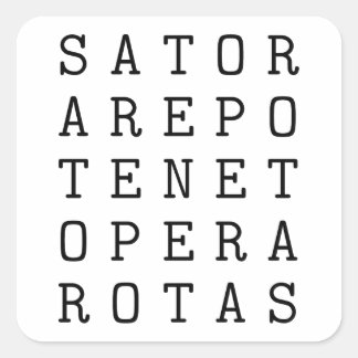 Sator Square Vierkante Sticker