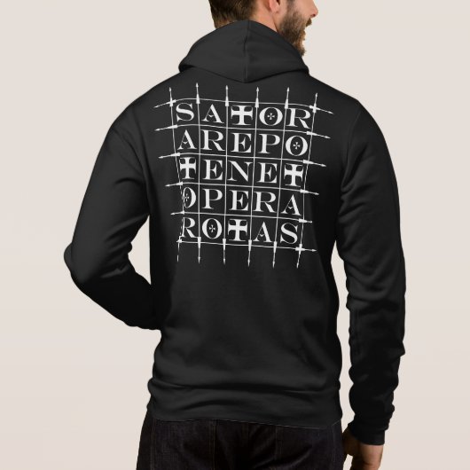 SATOR Square [WIT] Hoodie (Achterkant)