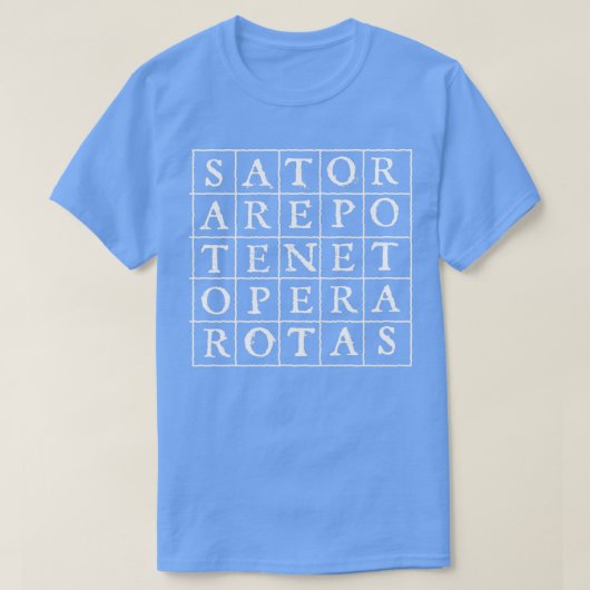 Sator Square Word Rotas Palindrome T-shirt (Design voorkant)